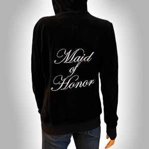 MAID OF HONOR Velvet Track Suit / Matching Lounge Set